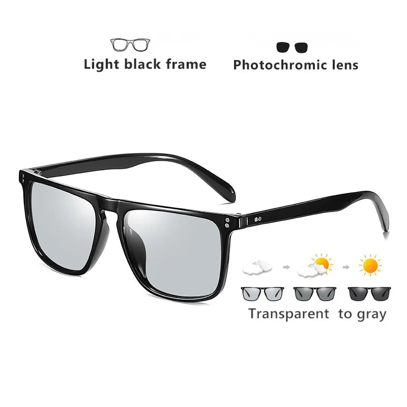 KRISCCO Designer Sonnenbrille Photochrome Polarisierte für Männer Frauen