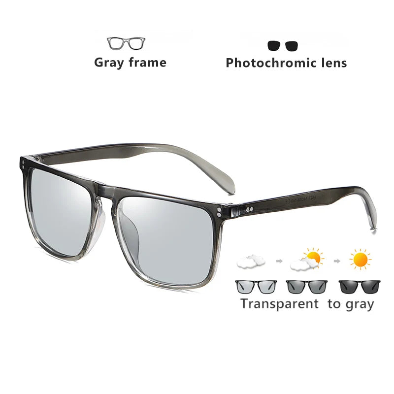 KRISCCO Designer Sonnenbrille Photochrome Polarisierte für Männer Frauen
