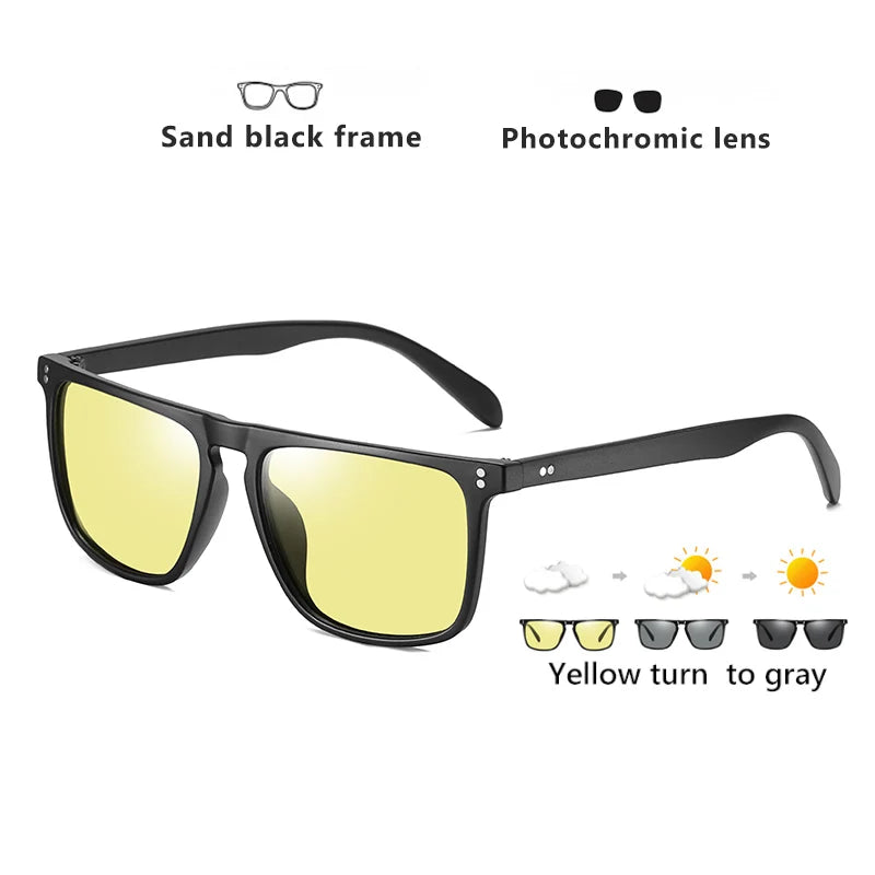 KRISCCO Designer Sonnenbrille Photochrome Polarisierte für Männer Frauen