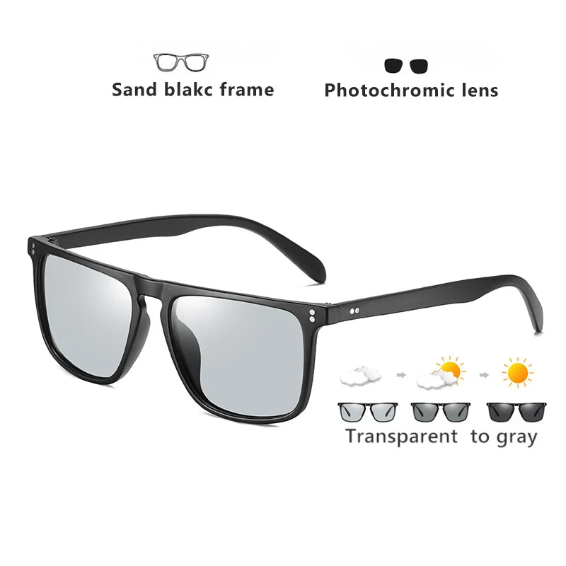 KRISCCO Designer Sonnenbrille Photochrome Polarisierte für Männer Frauen