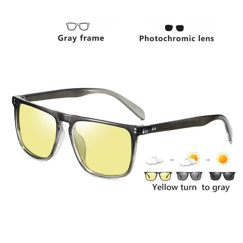 KRISCCO Designer Sonnenbrille Photochrome Polarisierte für Männer Frauen