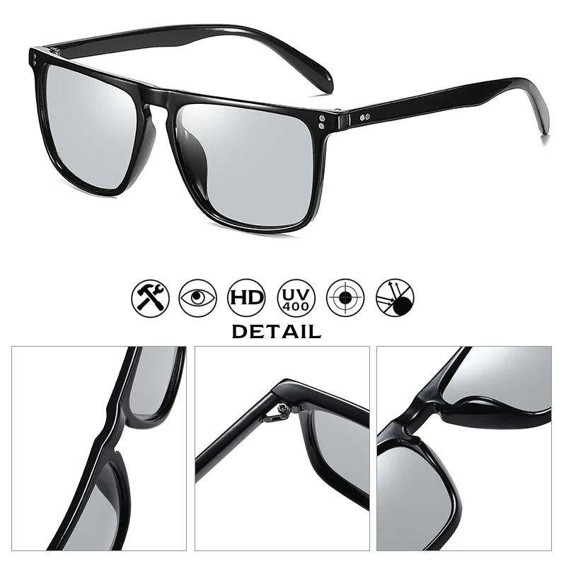 KRISCCO Designer Sonnenbrille Photochrome Polarisierte für Männer Frauen