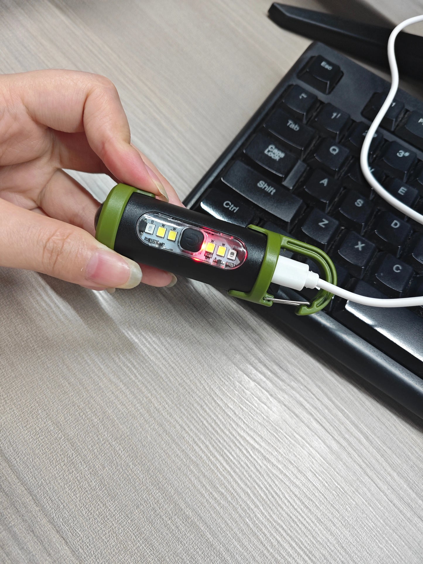 Wiederaufladbare Schlüsselanhänger-Taschenlampen