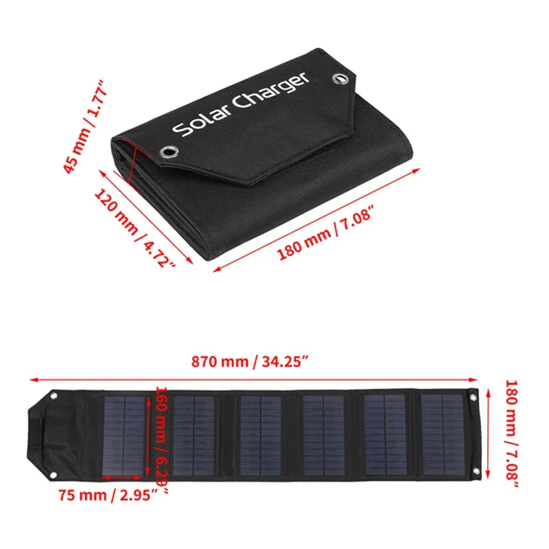 100W 80W 60W 5V USB tragbares Ladegerät für Handy Outdoor