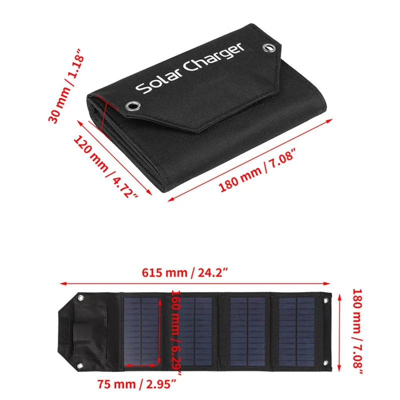100W 80W 60W 5V USB tragbares Ladegerät für Handy Outdoor
