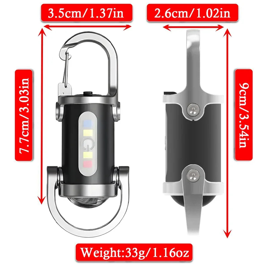 Wiederaufladbare Schlüsselanhänger-Taschenlampen