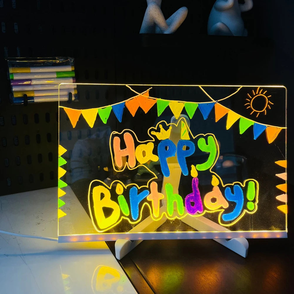 Acryl-LED-Schreib-Nachrichtentafel, leuchtende Acryl-Nachrichtentafel