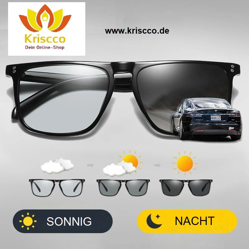 KRISCCO Designer Sonnenbrille Photochrome Polarisierte für Männer Frauen