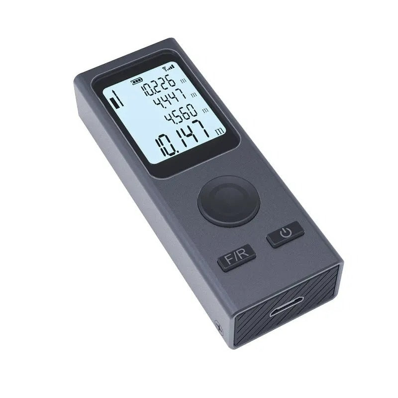Mini-Laser-Entfernungsmesser 30 / 50 / 60 Meter, Winkelmessung, Micro USB Ladeanschluss