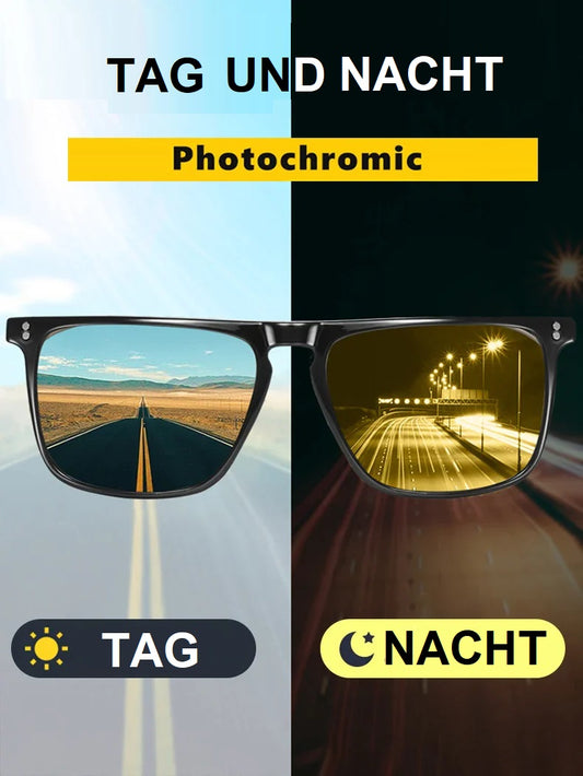 KRISCCO Designer Sonnenbrille Photochrome Polarisierte für Männer Frauen