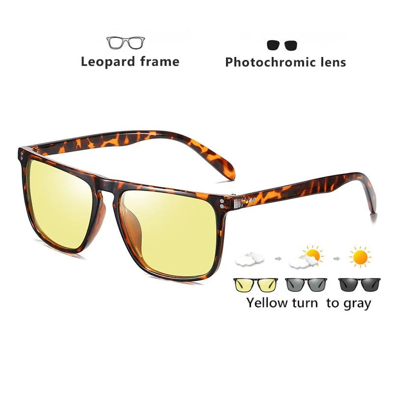 KRISCCO Designer Sonnenbrille Photochrome Polarisierte für Männer Frauen