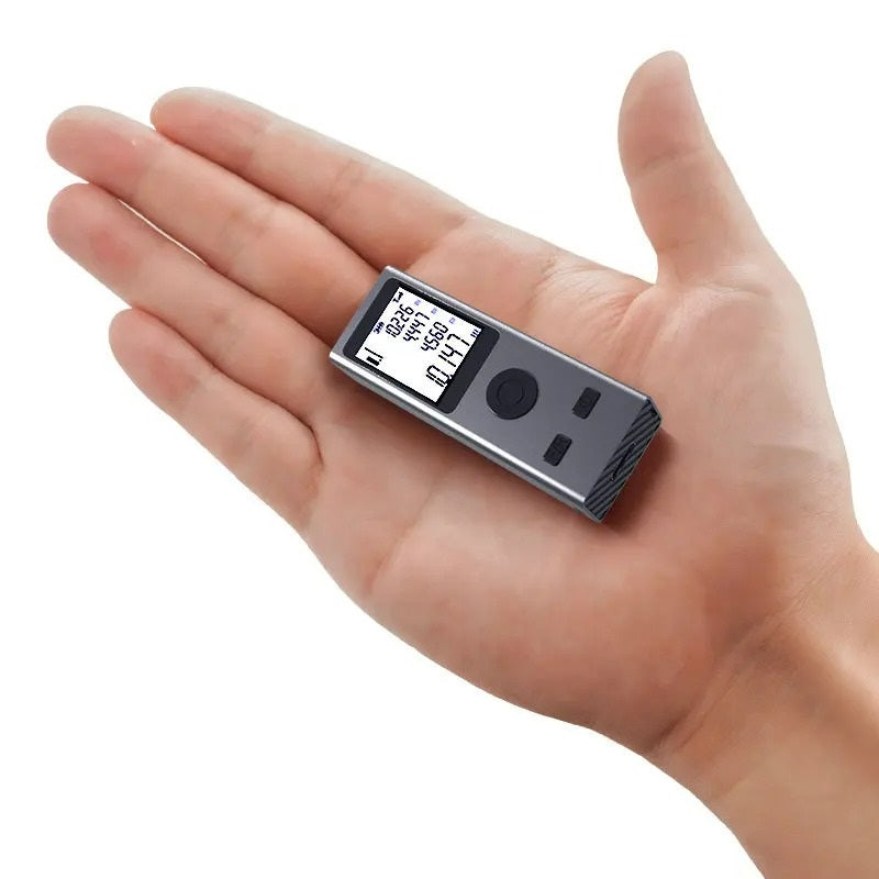 Mini-Laser-Entfernungsmesser  30 / 50 / 60 Meter, Winkelmessung, Micro USB Ladeanschluss